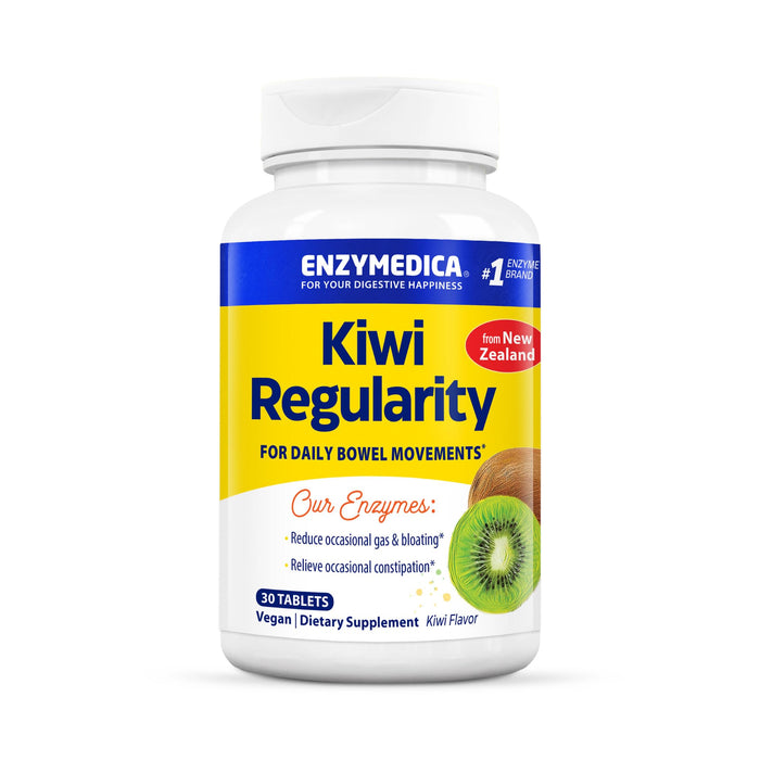 Enzymedica, Kiwi Regularity, Supports Regular Bowel Movements, Relieves Occasional Constipation, Gas & Bloating, 30 Count