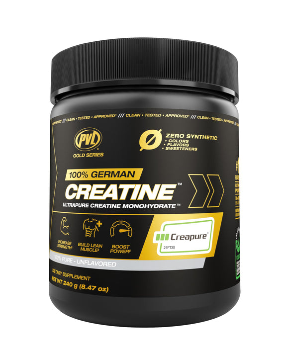 PVL Creapure Creatine - 100% Pure German Creatine monohydrate Powder - 48 Servings - 240 g