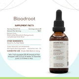 HerbEra Bloodroot Tincture B60 Alcohol-Free Extract, Super-Concentrated Responsibly farmed Bloodroot (Sanguinaria Canadensis) Dried Root (2 Fl Oz)