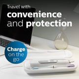 PHILIPS Sonicare ProtectiveClean 6500 Rechargeable Electric Power Toothbrush with Charging Travel Case and Extra Brush Head, Navy Blue, HX6462/07