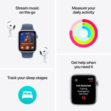 Apple Watch SE (2nd Gen) [GPS 40mm] Smartwatch with Aluminum Case with Starlight Sport Loop. Fitness & Sleep Tracker, Crash Detection, Heart Rate Monitor, Retina Display, Carbon Neutral