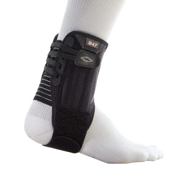 Shock Doctor Ankle Stabilizer with Flexible Support Stays (Black, Medium)