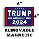 VIBE INK 2024 Donald Trump Yard Signs Made in USA 24x18"" Make America Great Again with Metal Stands, Navy