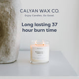 Calyan Wax Scented Candle, Lemon & Sage Candle for The Home Scented with Rose, Lemon & Lavender, Soy Wax Aromatherapy Candle in Glass Jar with 37 Hour Burn Time, Non Toxic Scented Candles Gifts