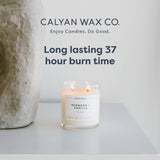 Calyan Wax Scented Candle, Sea Mist Freesia Candle for The Home Scented with Essential Oils, Soy Wax Aromatherapy Candle in Glass Jar with 37 Hour Burn Time, Non Toxic Scented Candles Gifts