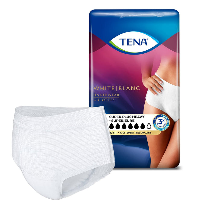 TENA Super Plus Incontinence Underwear for Women, Heavy Absorbency, Large, 16 count