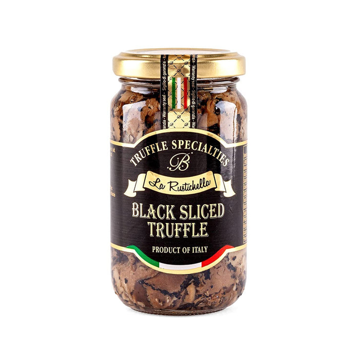 La Rustichella - Black Sliced Truffle (280 g , 9.87 OZ ) - Vegan, Gluten Free , Cholesterol Free