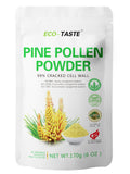 ECO-TASTE Pine Pollen Powder 6 Ounce, Wild Harvested - Pinus Tabuliformis， 99% Cracked Cell Wall