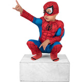 Party City Classic Spider-Man Muscle Halloween Costume for Toddler Boys, Marvel Comics, 3-4T, Includes Jumpsuit and Mask