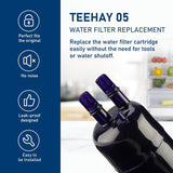 TEEHAY W10295370A Water Filter Replacement, Compatible With EDR1RXD1, Filter 1, WHR1RXD1, W10295370, KAD1RXD1, P8RFWB2L, P8WB2L, P4RFWB, P5WB2L (PURPLE, 2 Pack)