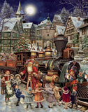 Santa's Rail Stop Advent Calendar (Countdown to Christmas) with Holiday Pictures by Vermont Christmas Company