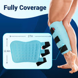 Comfytemp Extra Large Ice Packs for Injuries Reusable Gel 2 Pack, XL Calf Shin Splint Knee Leg Ice Pack Full Wrap, FSA HSA Eligible, Physical Therapy Hot Cold Compression Sleeve for Swelling Arthritis