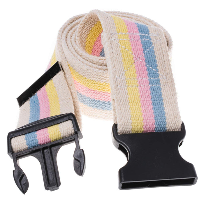 COW&COW Gait Belt 60inch - Transfer and Walking Assistance with Quick Release Buckle for Caregiver Nurse Therapist 2 inches(Pastel stripee)