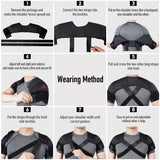 Kuangmi Double Shoulder Support Brace Strap Wrap Neoprene Protector,XXL