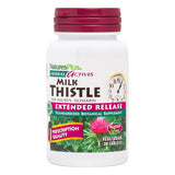 Natures Plus Herbal Actives Milk Thistle, Extended Release - 500mg, 80% Silymarin, 30 Vegetarian Tablets - Gluten-Free - 30 Servings