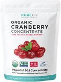 USDA Cranberry Powder Organic Certified - Organic Cranberry Juice Concentrate Support Urinary Tract Health for Women & Men - Pure Cranberry Concentrate Vegan Non-GMO & Filler Free (200 Servings)