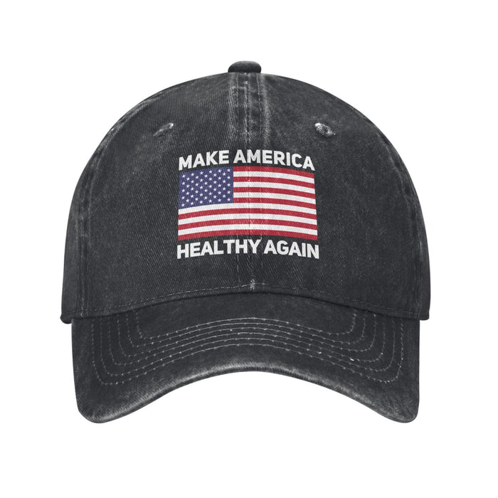 Pofeisi Make America Healthy Again Hat Trump Kennedy 2024 Hat Make America Healthy Again Trucker Cap for Men Wemen Black