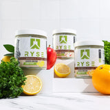 Ryse Loaded Greens Daily Superfood Powder | Essential Micronutrients, Antioxidants, & Vitamins | Natural Energy, Detox, Immunity | 30 Servings (Apple Juice)