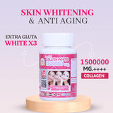 Supreme Gluta White 1500000mg for Skin Lightening, Skin Moisturizer, Collagen Stimulator Healthy Blood Circulation | L-Glutathione 30 Softgels (Pack of 3)