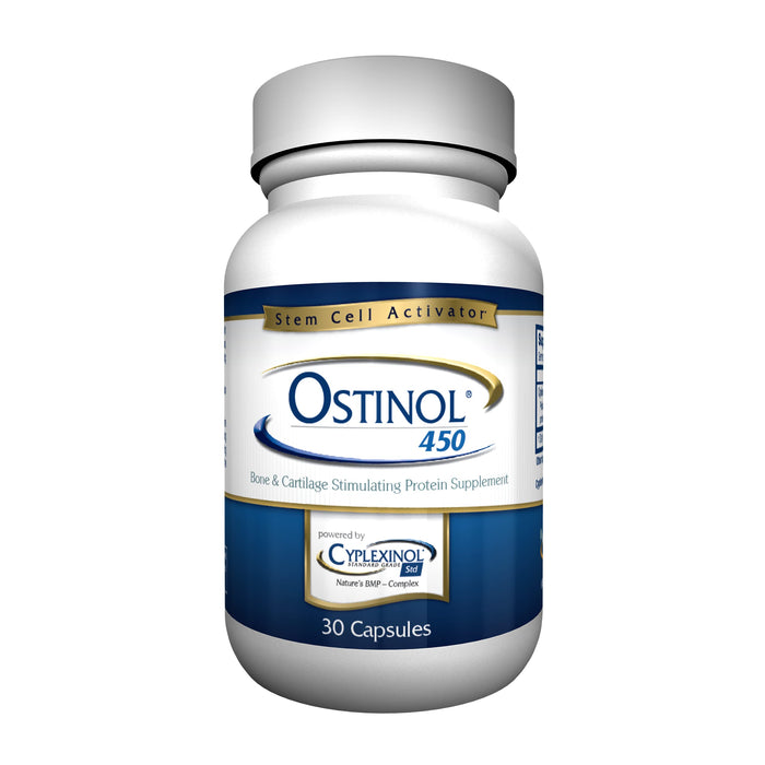 Ostinol Standard 450mg - Bone & Joint Supplement | Stem Cell Activation Certified | Bio Active Protein Complex for Moderate Bone Loss & Moderate Joint Disfunction - 30 Capsules