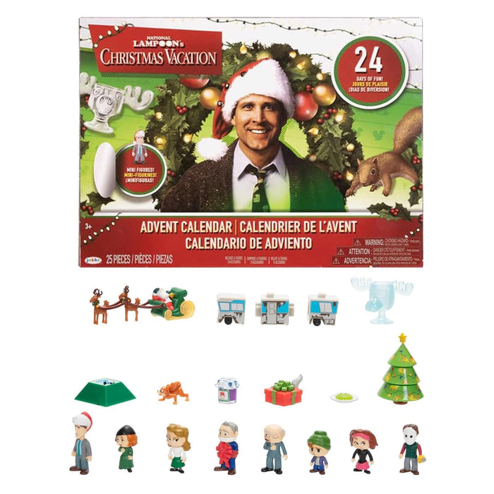 National Lampoon’s Christmas Vacation Advent Calendar 2024, 24 Day Christmas Advent Calendar Contains 24 Gifts, Christmas Vacation Figures and Accessories Christmas Countdown Calendar Gifts