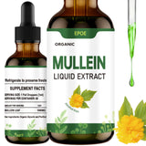 EPOE Liquid Drops with Mullein Leaf, Mullein Drops for Lungs Organic Respiratory Booster Alcohol Free, Lung Cleanse for Immune and Respiratory Health Support