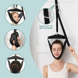 soulern Neck Traction Device for Home Use, Portable Neck Stretcher Neck Hammock for Neck Pain, Over The Door Cervical Traction Device for Neck Decompression, Spine Stretching, Home Physical Therapy