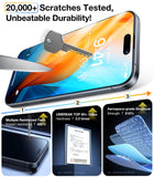 UltraGlass Unbreak Top 9H+ Glass for iPhone 16 Pro Screen Protector 6.3" [12FT Military Grade Shatterproof] Screen Protector 16 Pro Tempered Glass [Longest Durable] Full Coverage 16Pro, 2 Pack