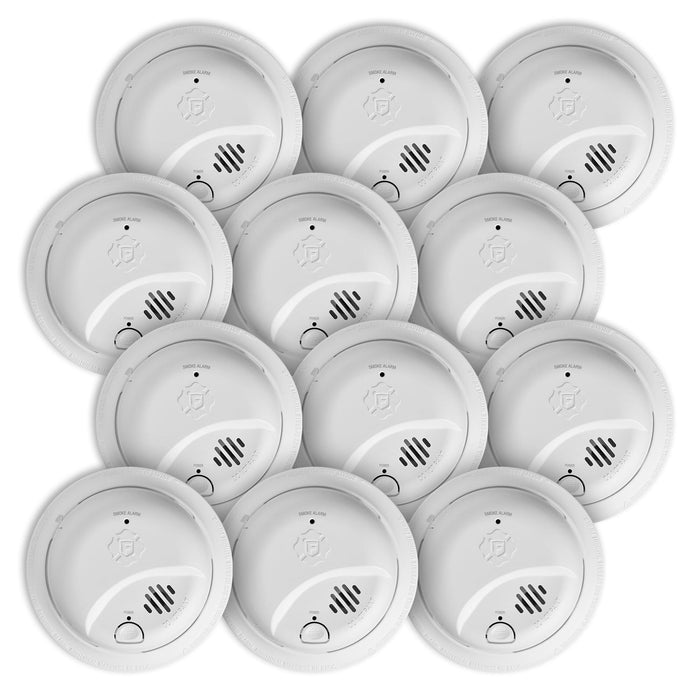 First Alert SMI100-AC, Hardwire Interconnect Smoke Alarm with Battery Backup, 12-Pack