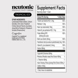 Neutonic | Productivity Energy Drink | Boost Focus and Energy - Sugar Free - Science Backed Formula | 355 ML (12 cans) - Tropical Ice