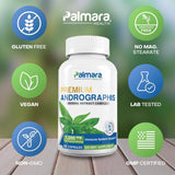 Palmara Health Premium Andrographis Paniculata Extract 1,200mg (100mg Andrographolides), 120 Capsules, Non-GMO, Vegan, Gluten Free