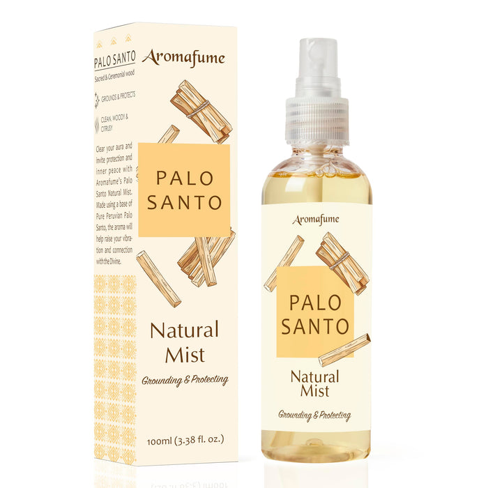 Aromafume Palo Santo Smudge Spray for Protection & Energy Clearing (3.3 Ounce) - Clean, Smoke-free, Non Toxic alternative to Incense & Smudges