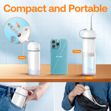 Bitvae Water Flosser for Teeth, Portable Mini Water Flosser, Cordless Water Teeth Cleaner Picks with Telescopic Water Tank, Type-C Rechargeable Oral Irrigator for Travel & Home (Frost White)