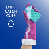 Playtex Living Drip-Catch Cuff Gloves, (Medium, 2 Pairs) Premium Protection Reusable Household Gloves