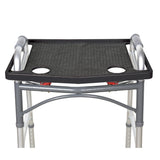 Support Plus Walker Tray Table - Mobility Table Tray for Walker, Non Slip Walker Tray Mat, Walker Accessories Mat, Cup Holder for Walker (21"x16") - Black