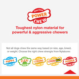 Nylabone Power Chew Antler Alternative Nylon Chew Toy for Dogs, Dog Toys for Aggressive Chewers, Venison Flavor, Large/Giant (1 Count)