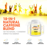 Instant Energy Complete - 18-in-1 Vegan Energy and Focus Supplement - Vegan Caffeine Pills (60 Daily Capsules)