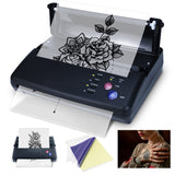 Bcetasy Tattoo Transfer Monochrome Stencil Printer, with Free 20PCS Paper, Thermal Copier Machine for Temporary and Permanent Tattoos,Black