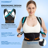 Posture Corrector Support Back Brace: Adjustable Shoulder Straightener for Men and Women Small