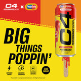 C4 Energy Drink x Cherry Popsicle, Carbonated Sugar Free Pre Workout Performance Drink with no Artificial Colors or Dyes, 16 Oz, Pack of 12