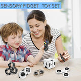 Dr.Kbder Fidget Toys Adults Set, Autism Sensory Toys Pack with figette Cube Figits Toys ADHD Stress Relief Toys for Kids Teen, Cool Gadget Desk Spinner Christmas Stocking Stuffer for Kids