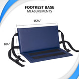 NYOrtho Wheelchair Foot-Rest Extender Elevating Pad - Leg Cushion Protector | Secures Easily with Quick-Release Strap Seat Widths 16" - 20", 2" Foot Platform