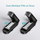 DEPAD Pill Cutter Splitter for Cutting Multiple Pills, Adjustable Pill Cutter Splitter for Small and Tiny Pills with Accurate Pill Alignment, Pill Cutter for Small or Large Pills with Sharp Safe Blade