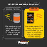 Diggin’ Your Dog Firm Up Pumpkin for Dogs & Cats, 100% Made in USA, Pumpkin Powder for Dogs, Digestive Support, Apple Pectin, Fiber, Healthy Stool, 8 oz