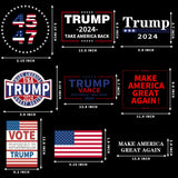 16 Sheets Trump 2024 Iron On Transfers for T-Shirts,Trump Vance Heat Transfer Vinyl,DTF Ready to Press Heat Transfers Designs for Trump T-Shirt Clothes DIY