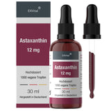 Astaxanthin Drops - 12 mg Astaxanthin per 2-Day Dose - High Dose & Vegan - 100% Natural Astaxanthin - High Bioavailability - Laboratory Tested, 30 ml