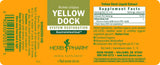 Herb Pharm Yellow Dock Liquid Extract for Digestive System Support - 1 Ounce