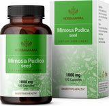 Mimosa Pudica Seeds Capsules - Organic Mimosa Pudica Seed Supplement - Promoting Digestive, Intestinal Function - Natural Cleansing Support - 1000mg, 100 Caps