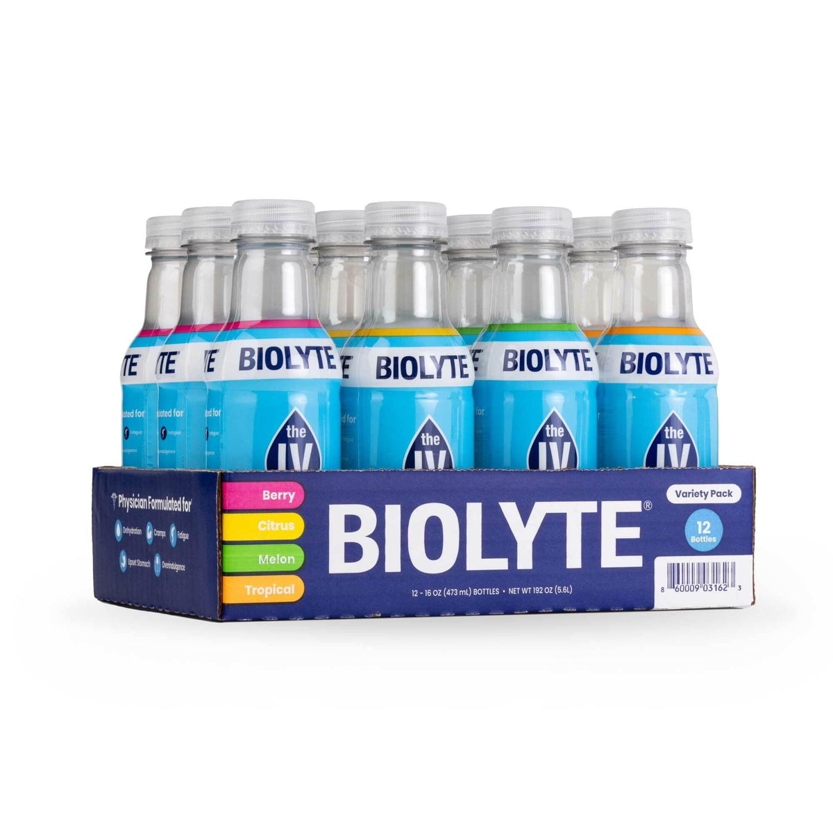 Biolyte Electrolyte Drink, Variety Pack (12 Pack) – Hydration Support