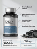 Horbäach SAM-e Supplement 600mg | 60 Tablets | S-Adenosylmethionine | Vegetarian Formula | Non-GMO, Gluten Free